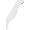 Ekena Millwork 3 1/2-in. W x 12-in. D x 20-in. H Funston Architectural Grade PVC Knee Brace BRCP035X12X20FST - alternate 5